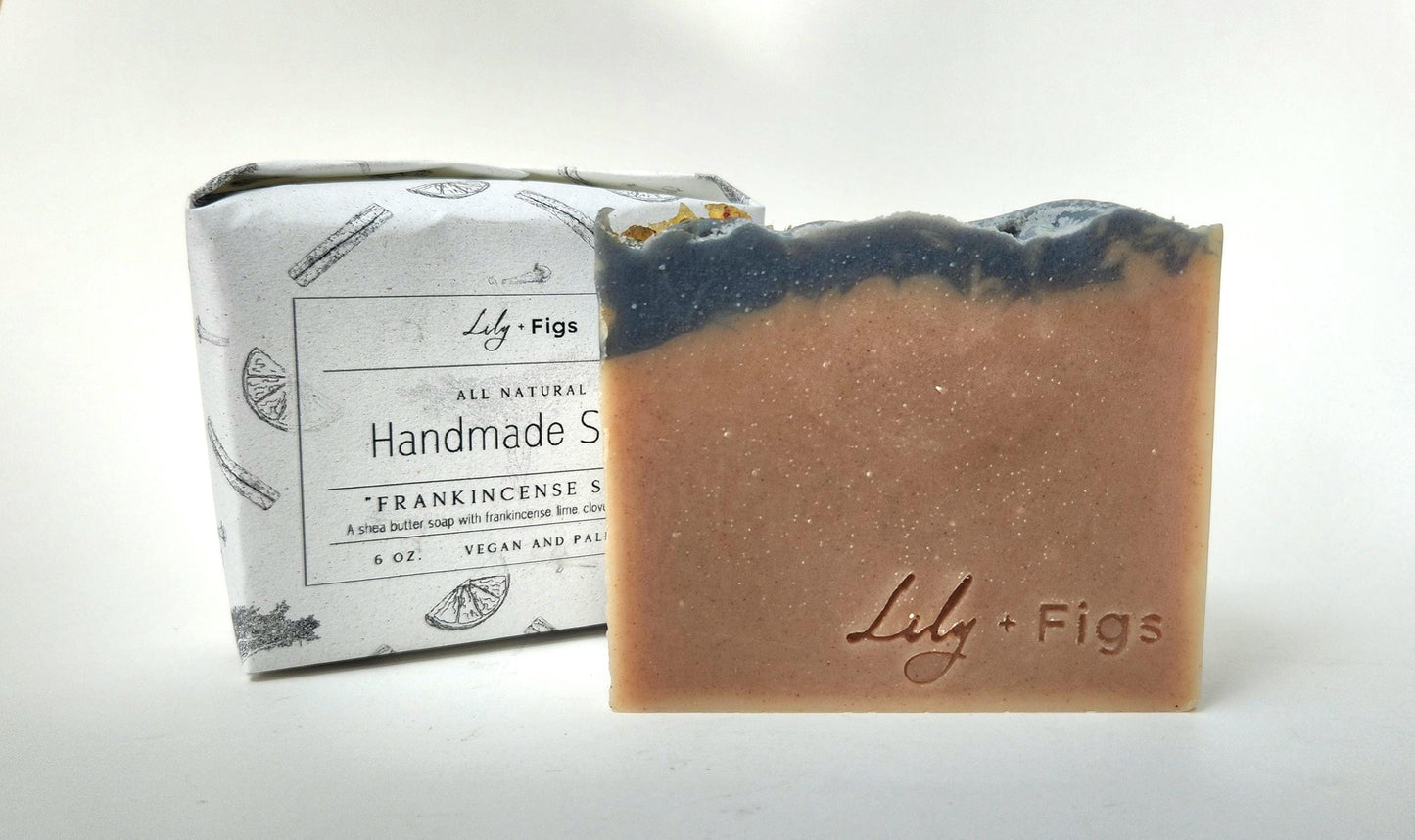 Frankincense Spice Bar Soap: Vegan, Palm-Free, Mature Men Gift