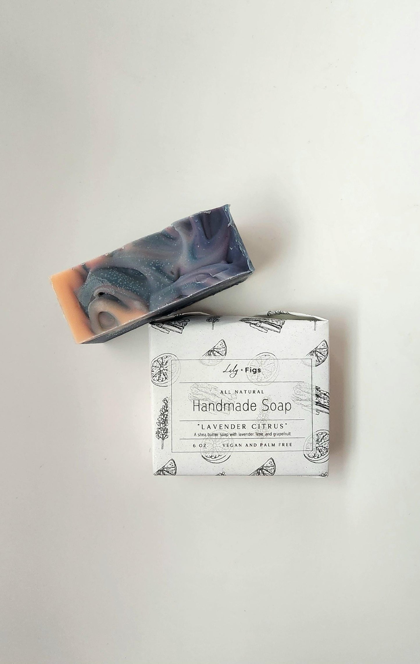 Lavender Citrus Gifts for Her: Vegan, Palm Free, Floral Soap for Women