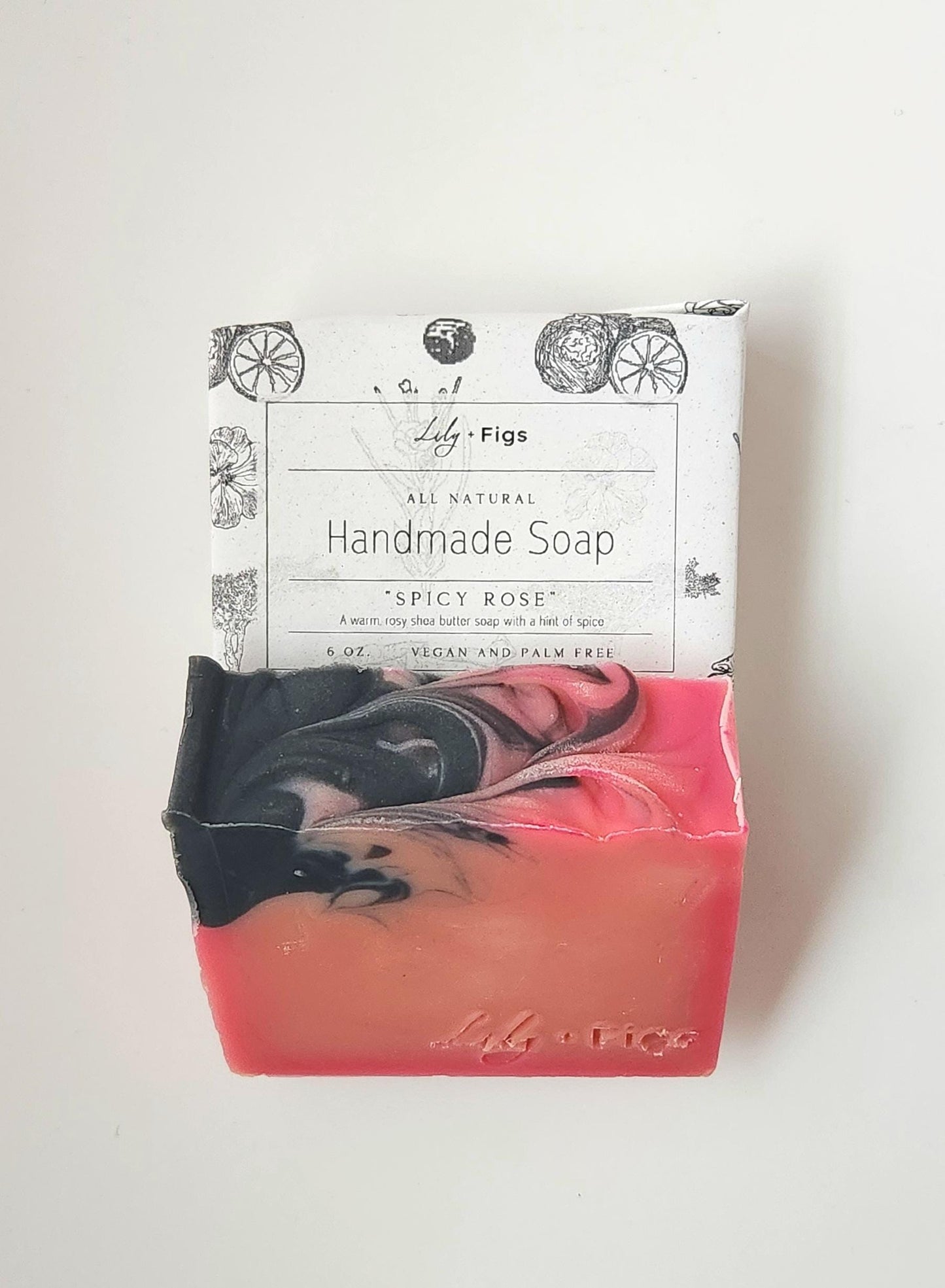 Spicy Rose Shea Butter Bar Soap: Vegan, Palm-Free, Women's Soap Gift