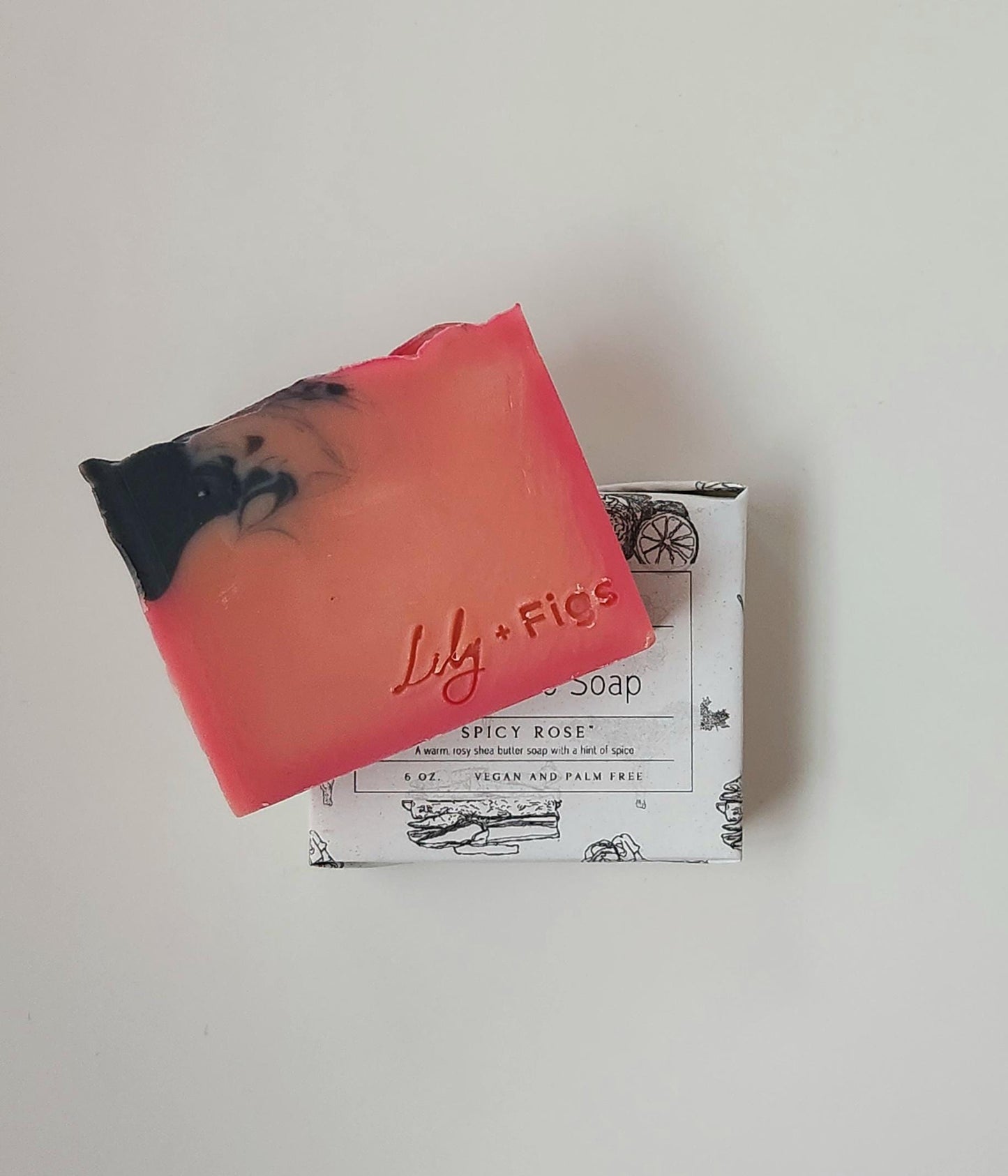 Spicy Rose Shea Butter Bar Soap: Vegan, Palm-Free, Women's Soap Gift