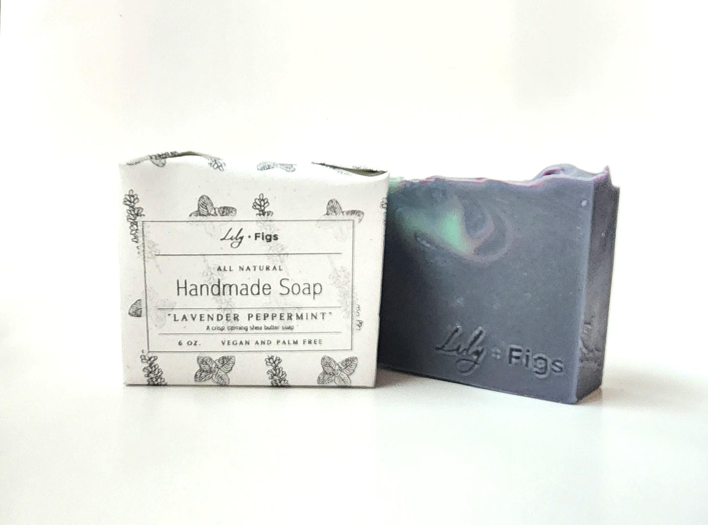 Lavender Peppermint Natural Bar Soap: Eco Friendly