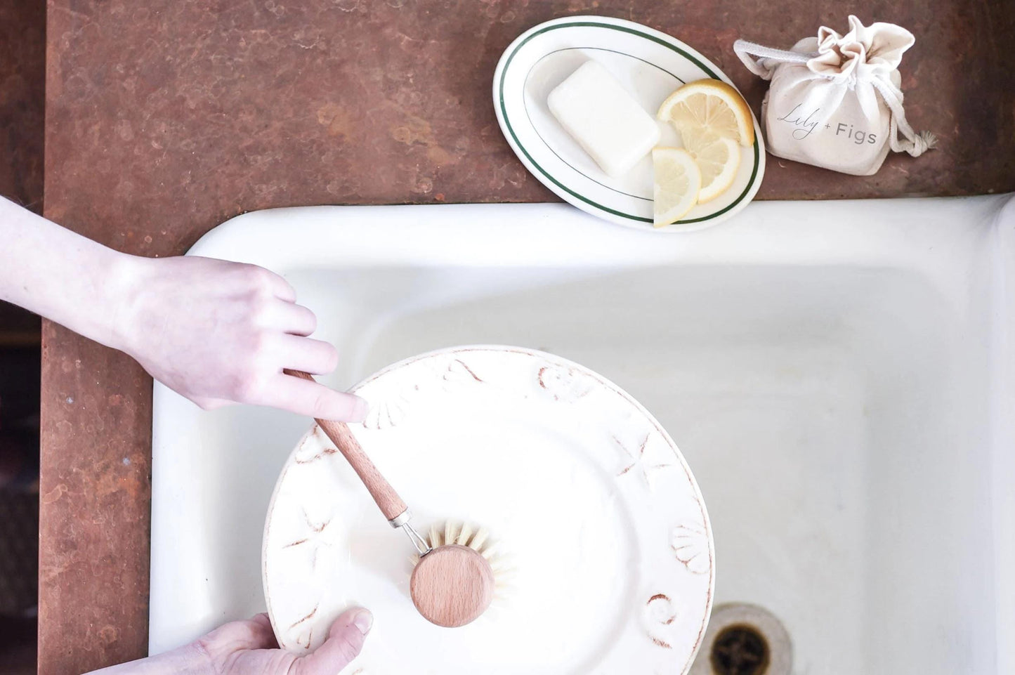 Solid Dish Soap Bar: Vegan, Eco-Friendly Lemon Cleaner