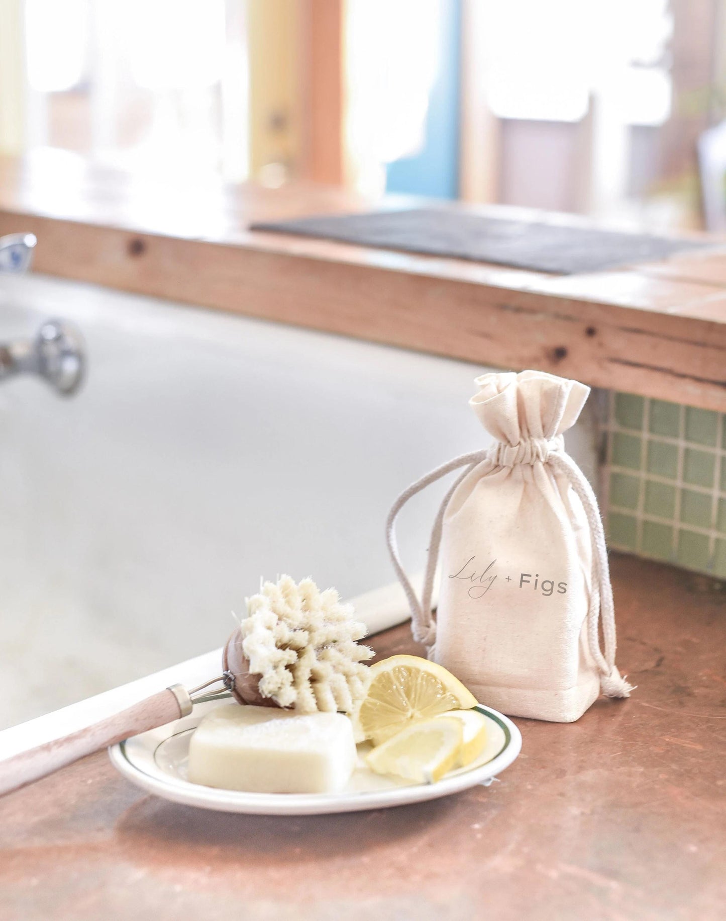 Solid Dish Soap Bar: Vegan, Eco-Friendly Lemon Cleaner
