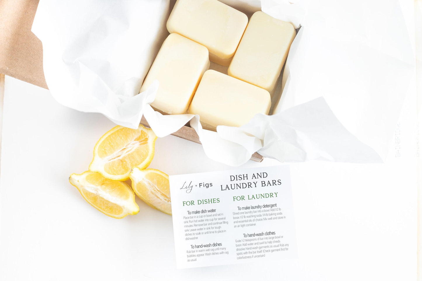 Handmade Laundry Soap Bar: Natural Eco-Friendly Green Cleaning Product