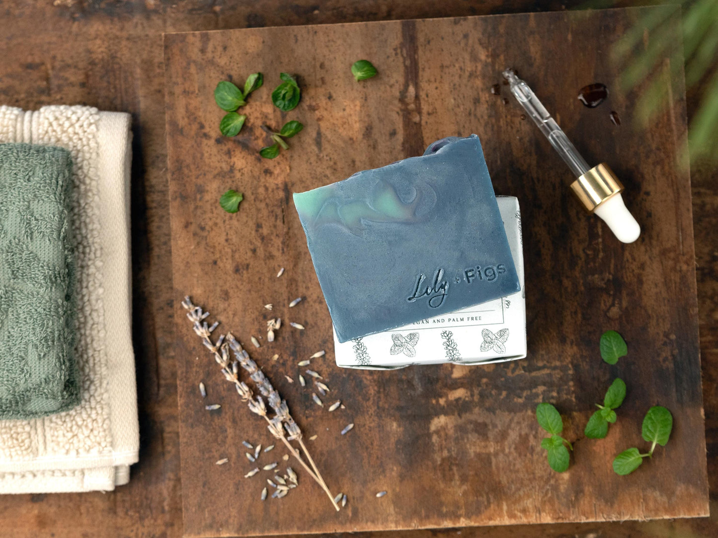 Lavender Peppermint Natural Bar Soap: Eco Friendly