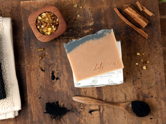 Frankincense Spice Bar Soap: Vegan, Palm-Free, Mature Men Gift