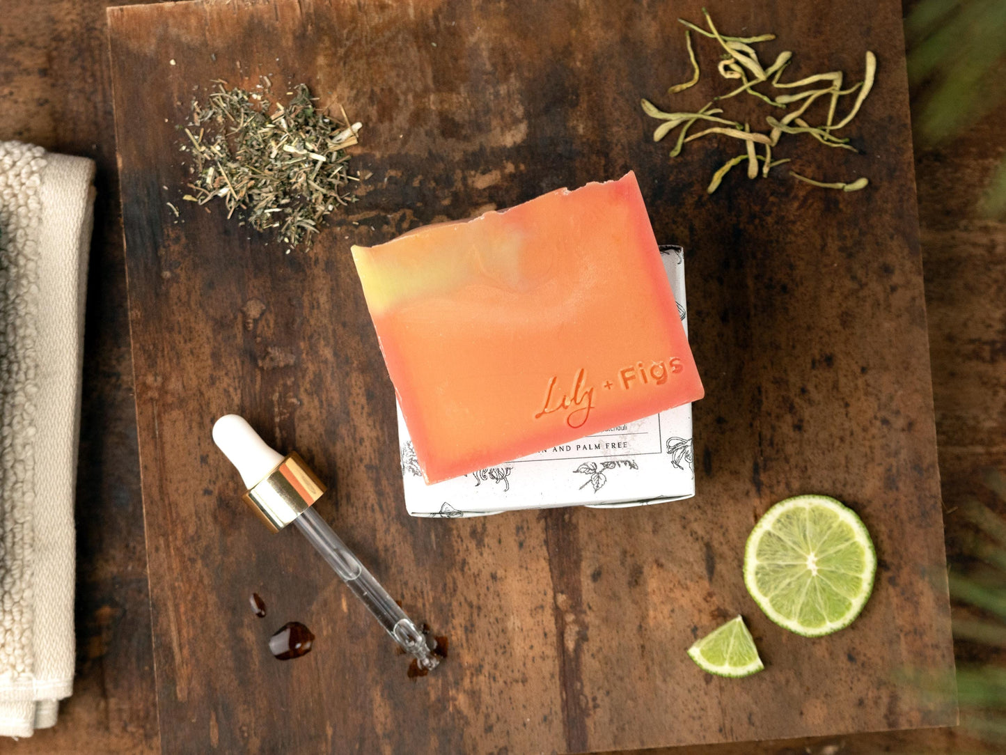 Tropical Bloom Shea Butter Soap: Ylang Ylang, Lime, Patchouli – Vegan, Palm Free, Paper Packaging