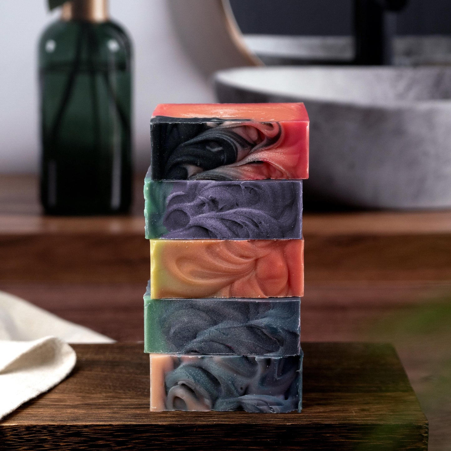 Spicy Rose Shea Butter Bar Soap: Vegan, Palm-Free, Women's Soap Gift